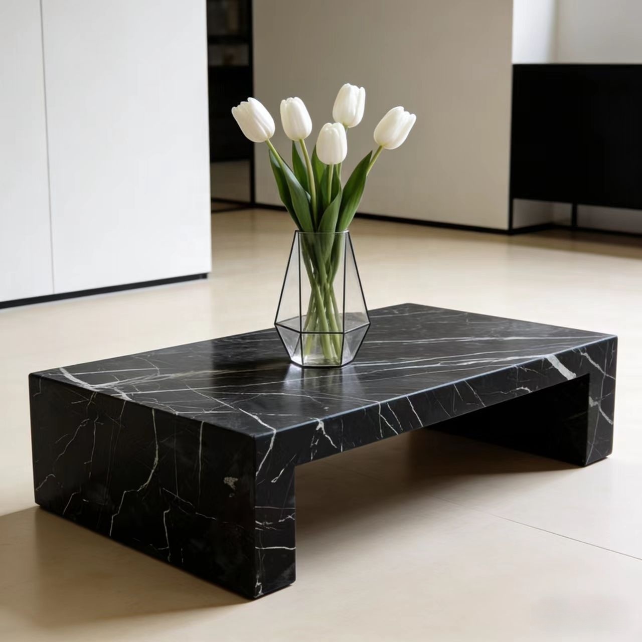 Bedroom Furniture - Modern Luxury Nordic Marble Plinths Durable