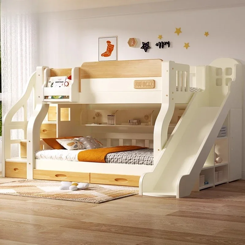King Size Bed Frame With Storage Drawers - Loft Double Bed With Stairs Frame