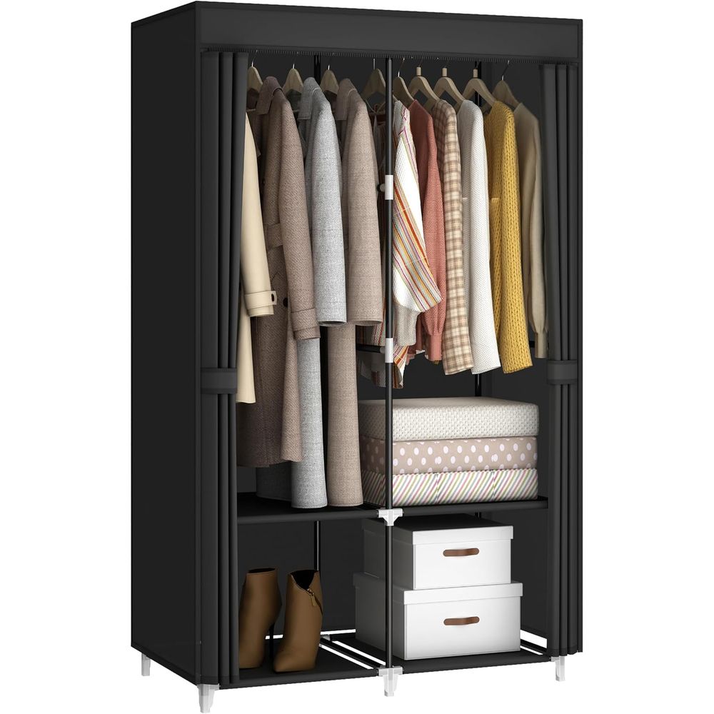 Wardrobe Closet Portable Fabric Cover - Portable Closet Wardrobe for Small Room,