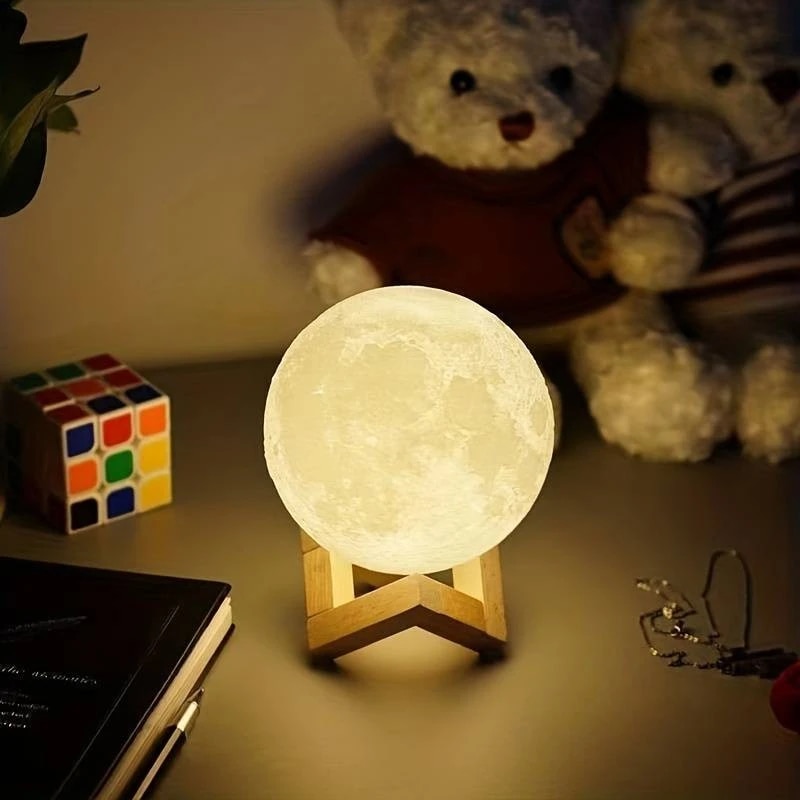Floating Nightstand With Led Light - 1 LED Moon Light Galaxy Light,