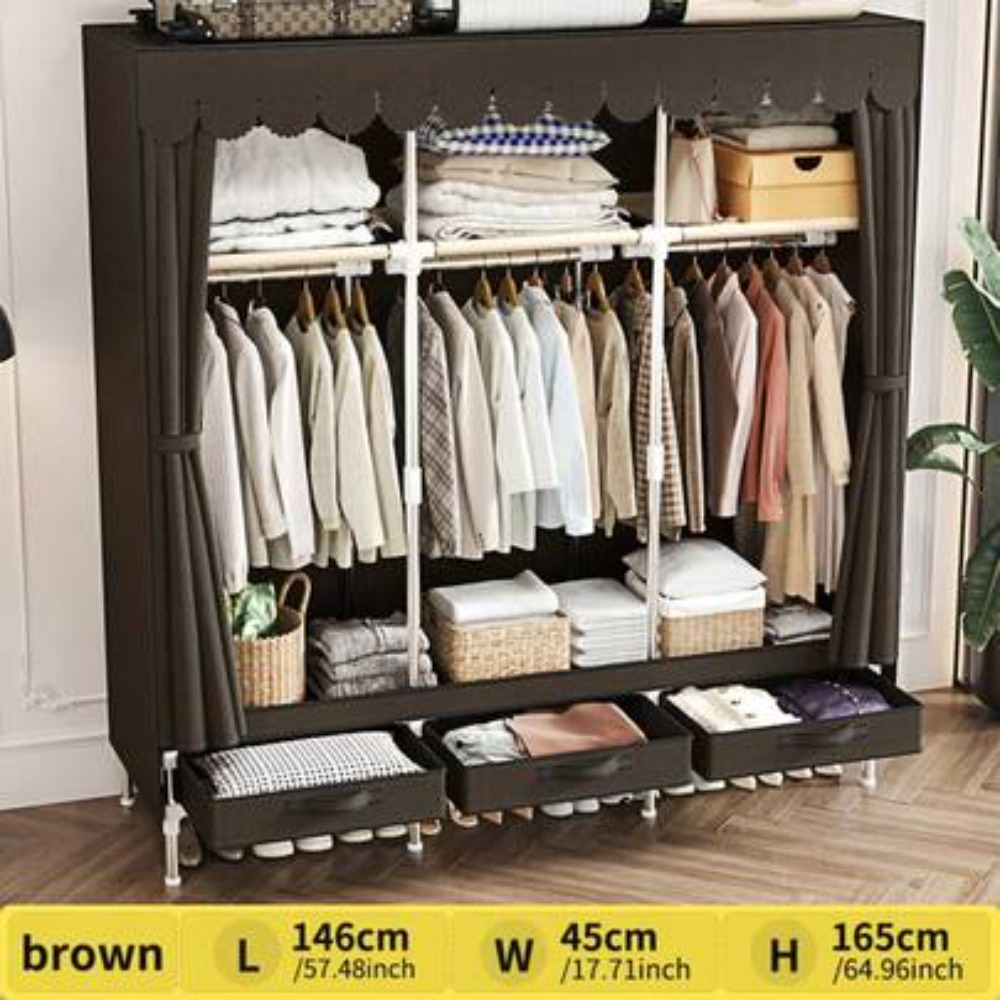 Wardrobe Closet Portable Fabric Cover - Portable Closet Wardrobe Storage Organizer 57.48
