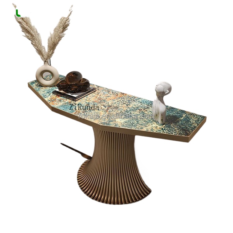 Tables - Unique Design Console Table Gold Stainless
