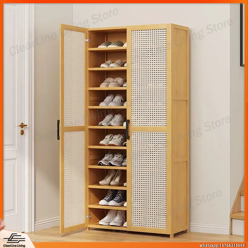 Shoe Rack Cabinet Narrow Entryway - Modern Multi-Layer Shoe Rack for Home