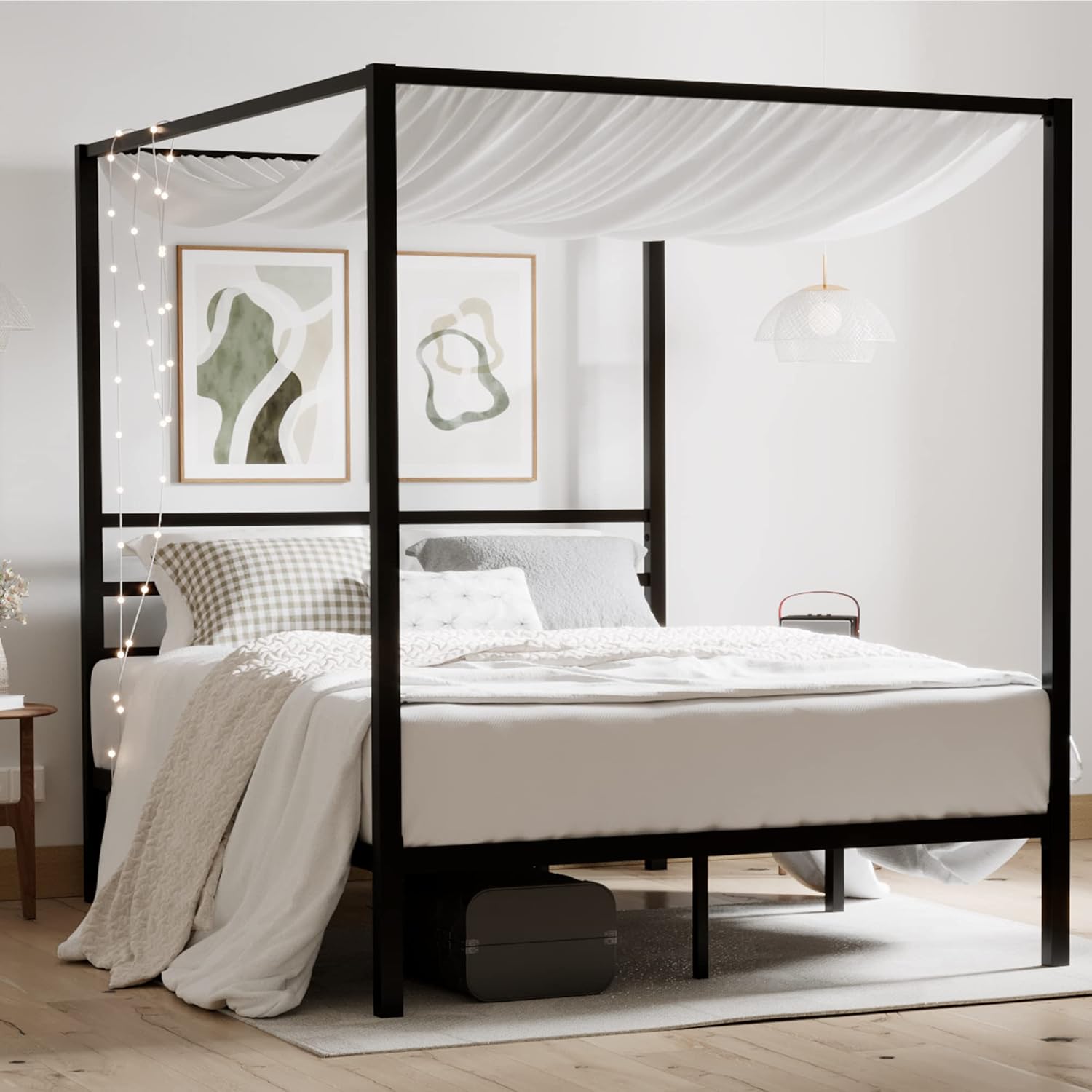 Canopy Bed Frame Metal Queen - Queen Metal Canopy Bed Frame Heavy-Duty