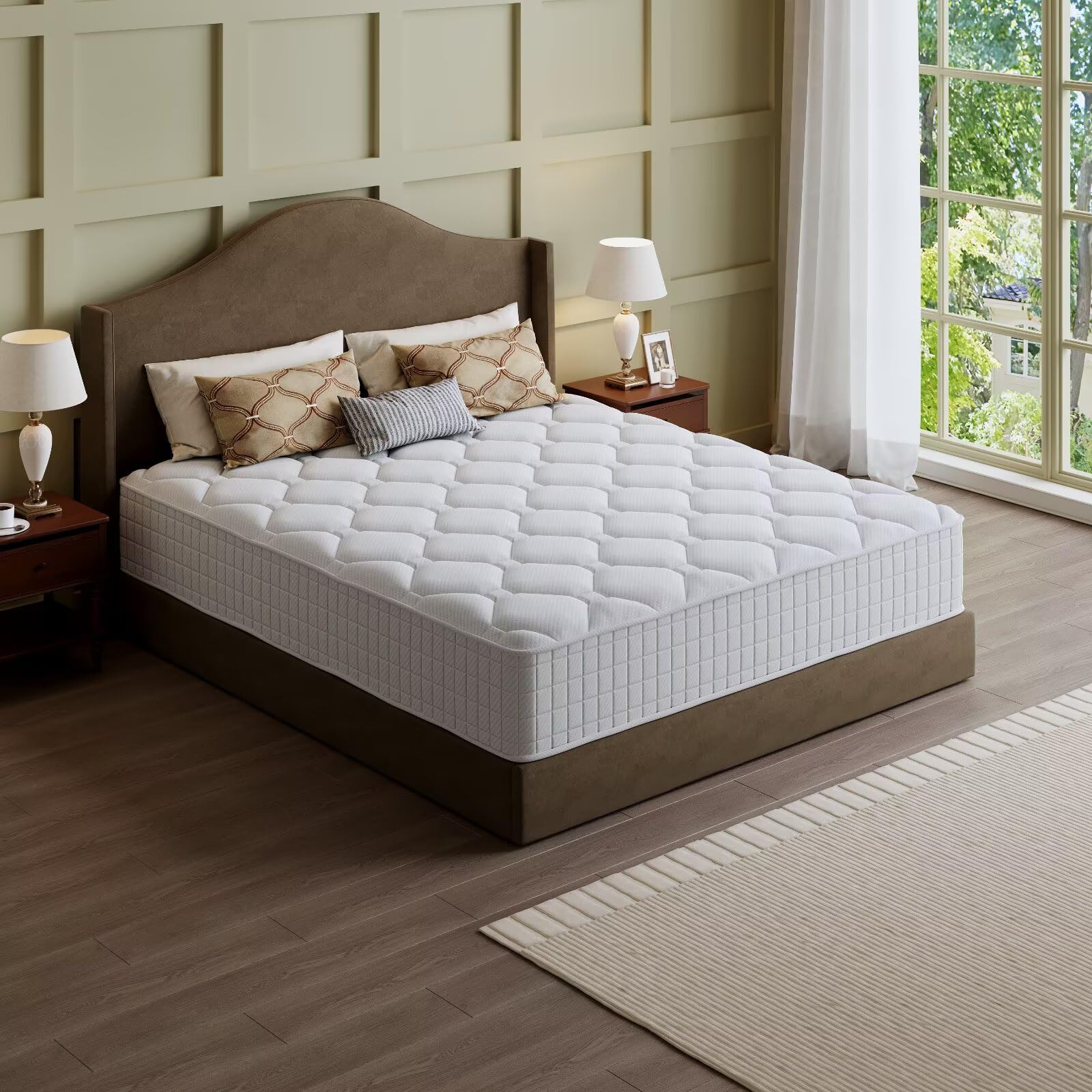 Memory Foam Mattress In A Box Queen - Queen Mattress, 14 Inch Hybrid Memory