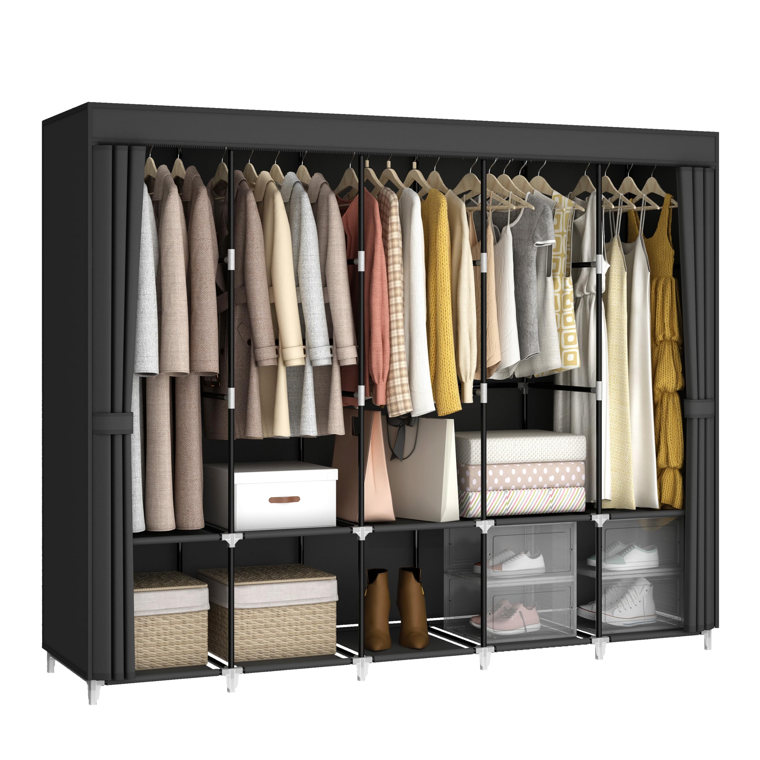 Wardrobe Closet Portable Fabric Cover - 83