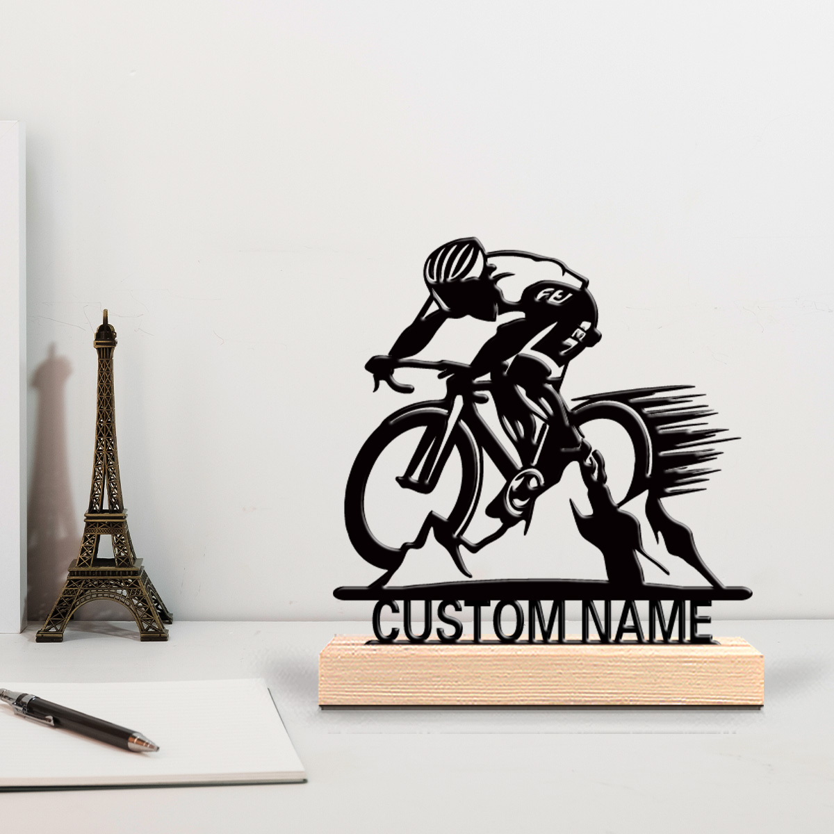 Bedroom Furniture - 1pc Road cycling Custom Letter Metal