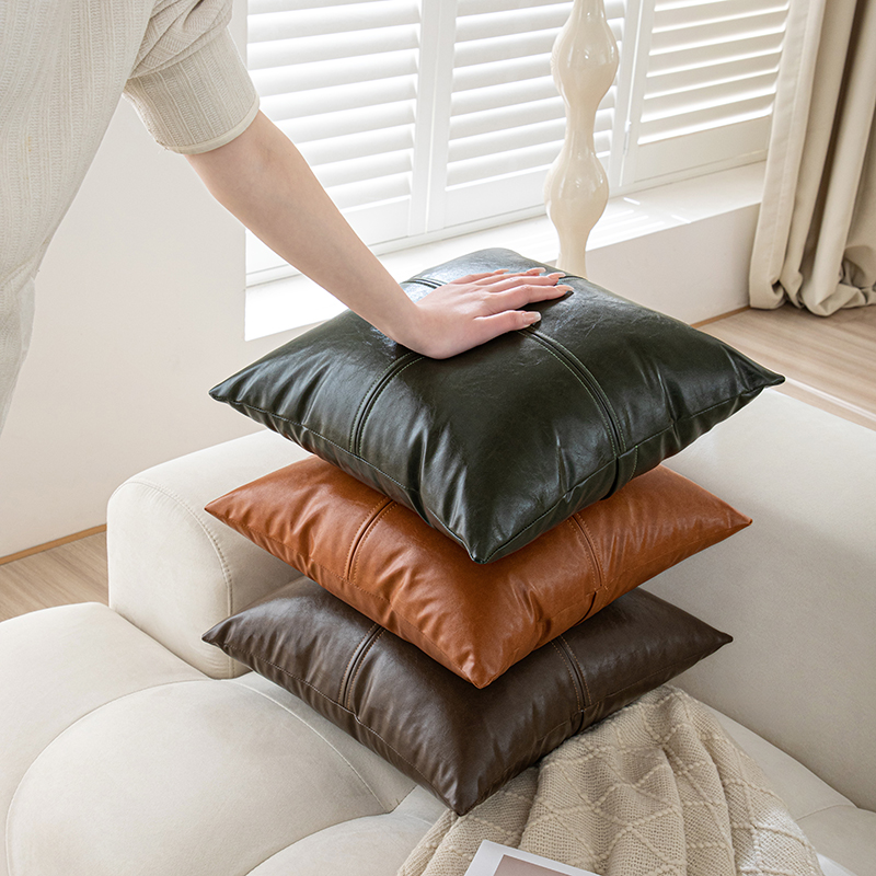 Headboard Cushion Backrest Tatami - Waterproof PU leather Back Cushion Cat