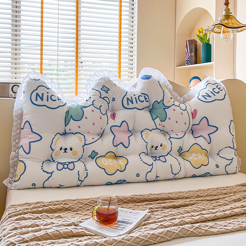 Headboard Cushion Backrest Tatami - Lace Crown 1.2M Long Pillow Girl