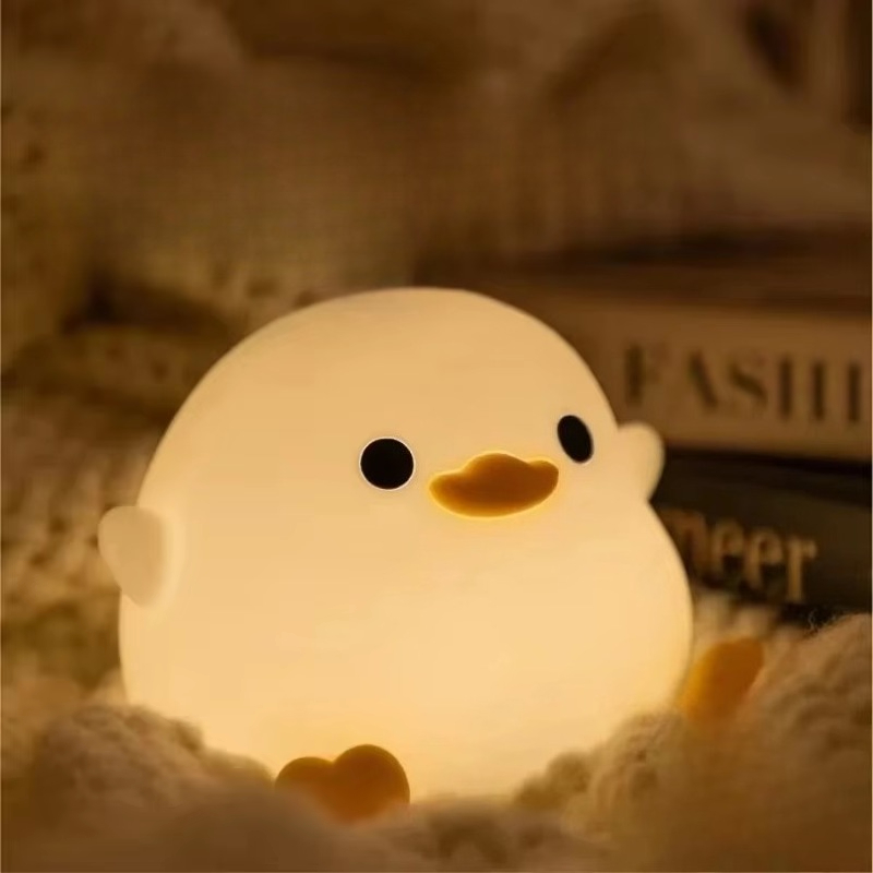 Cute Duck Cartoon Animals Sili - Floating Nightstand With Led Light review and price