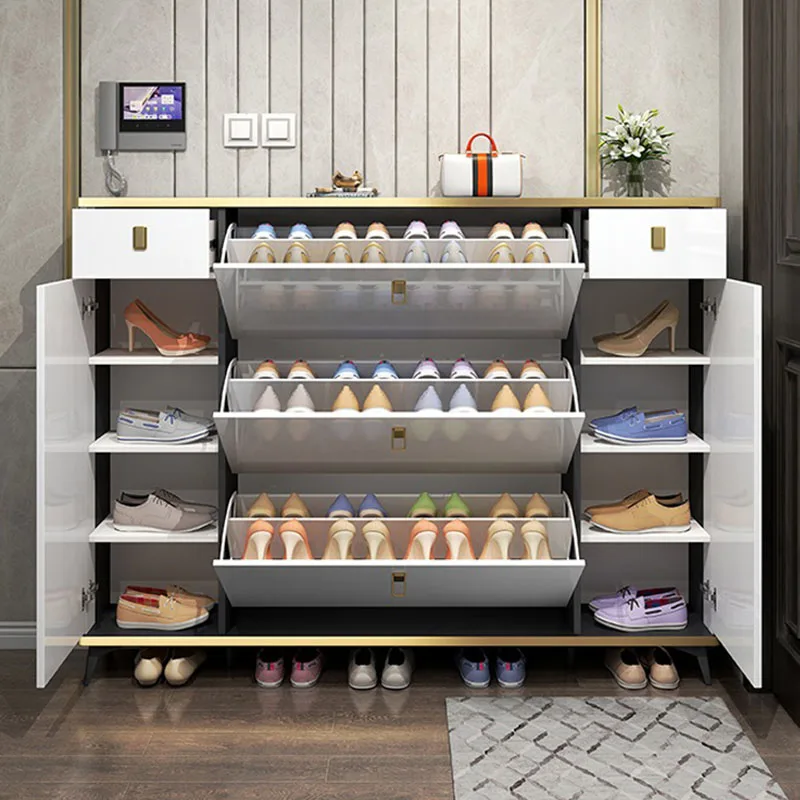 Ultra Thin Narrow Shoe Cabinet - Shoe Rack Cabinet Narrow Entryway review and price