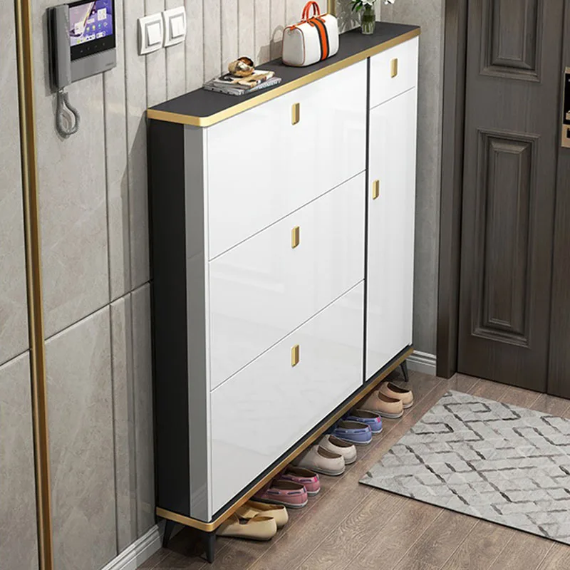 Ultra Thin Narrow Shoe Cabinet - Shoe Rack Cabinet Narrow Entryway review and price