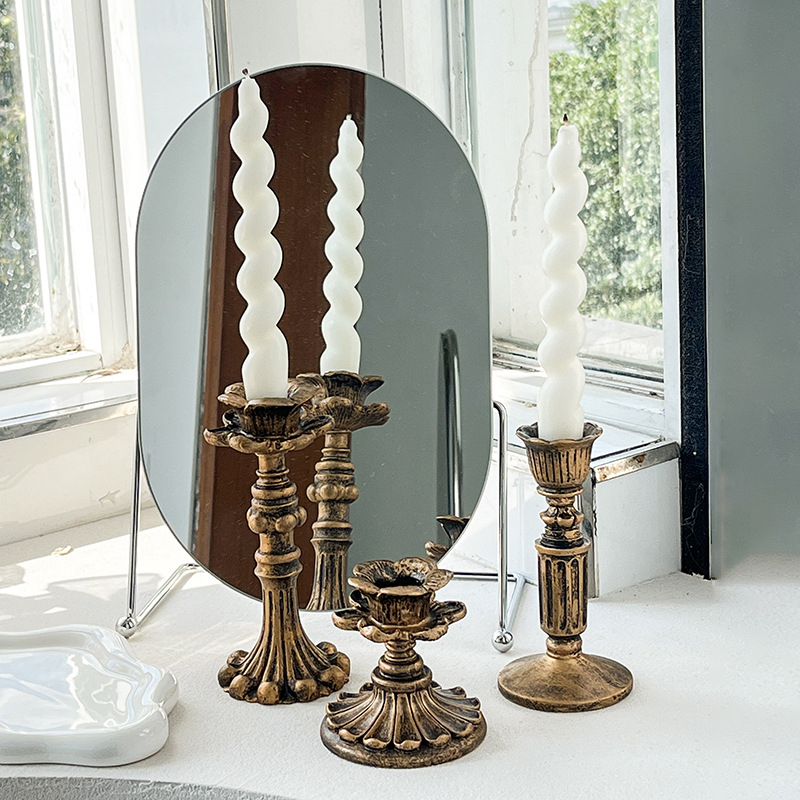 Vintage Bronze Candlestick Fig - Tables review and price