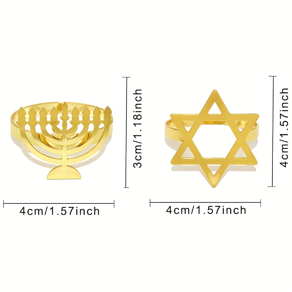 6Pcs Hanukkah Menorah Napkin R - Tables review and price