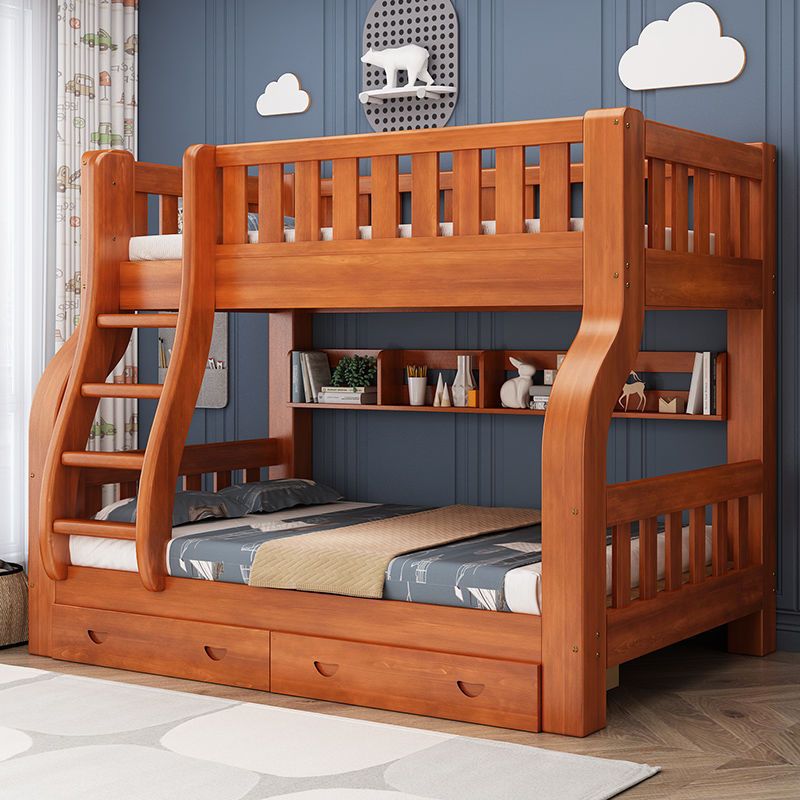 ko- Girls Adults Solid Wood Fr - Bunk Bed With Stairs And Slide review and price