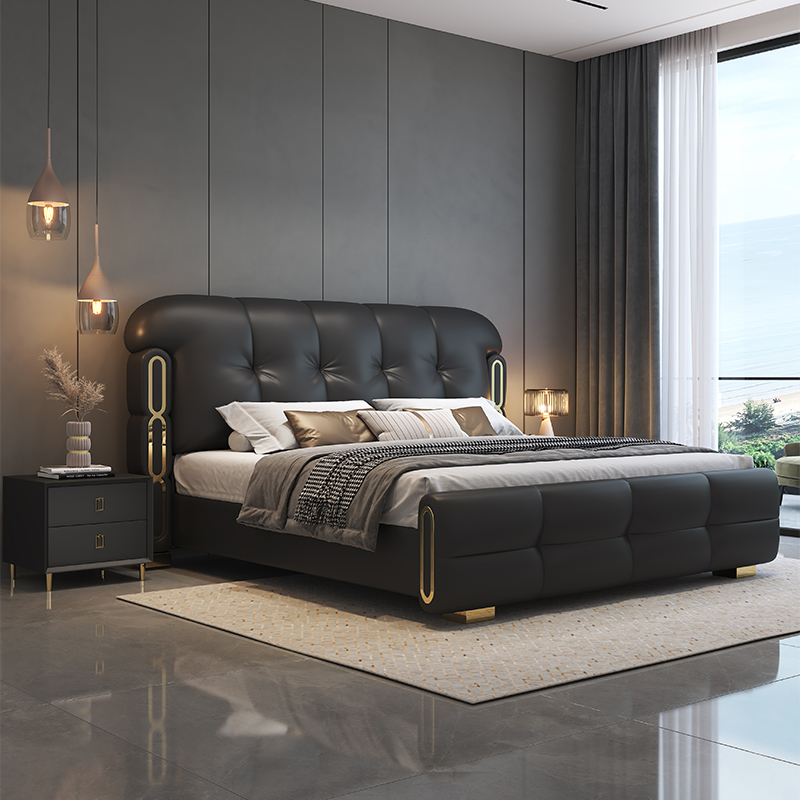 Modern Luxury Wooden Bedroom F - King Size Bed Frame With Storage Drawers review and price