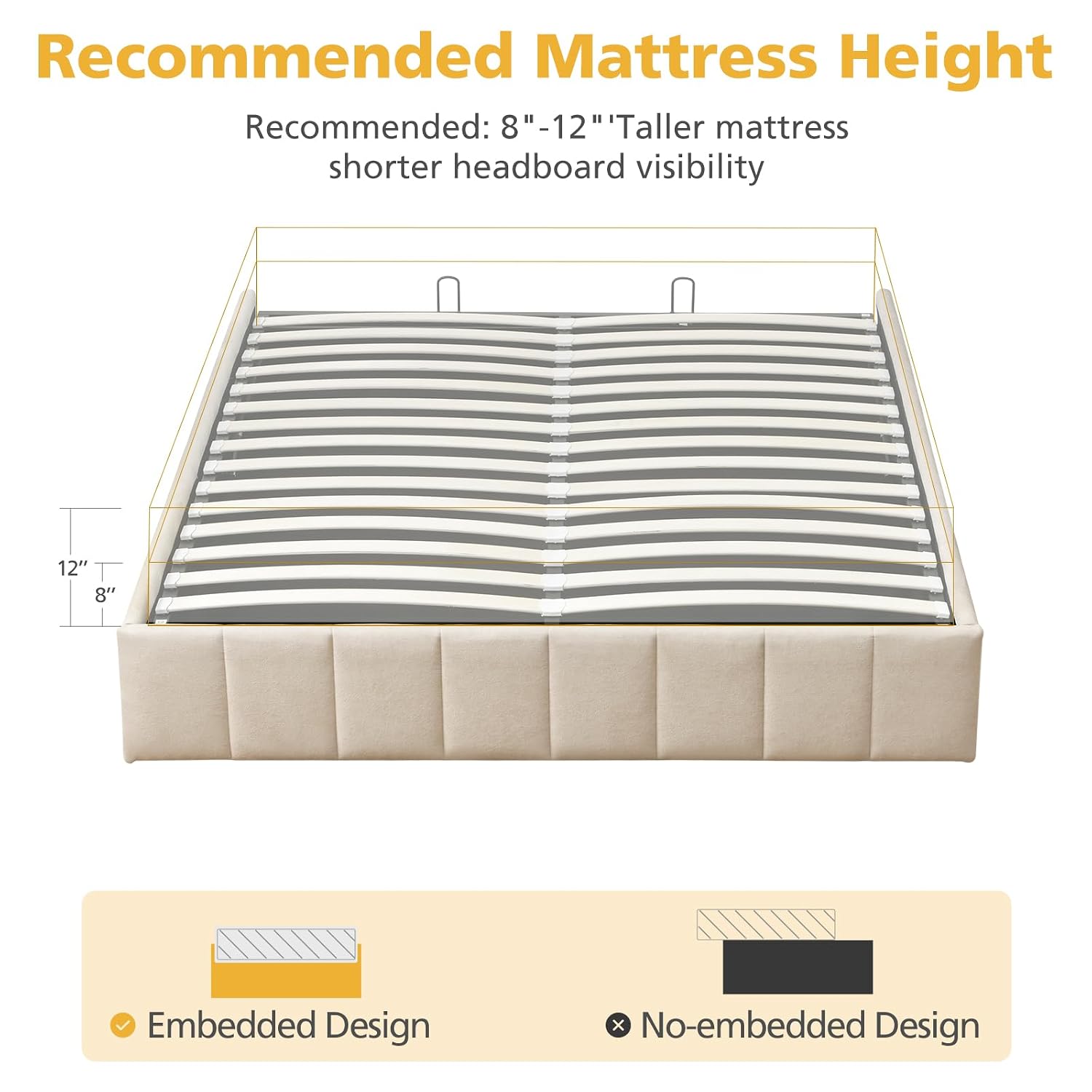 Full Size Lift Up Storage Bed  - Gas Lift Storage Bed Hydraulic review and price