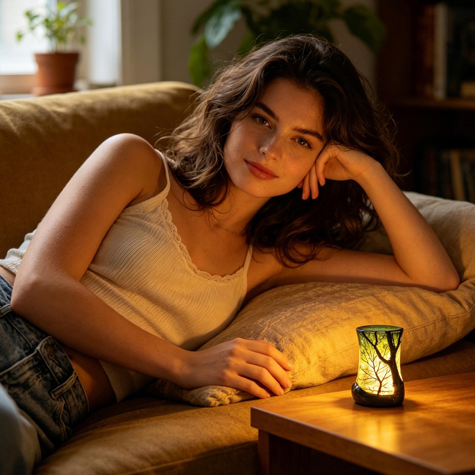 Bedside Table Lamp Forest Nigh - Bedroom Furniture review and price