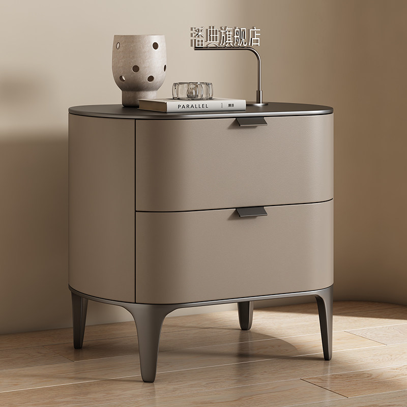 Luxury Nightstands Microfiber  - Solid Wood Nightstand 2 Drawers review and price