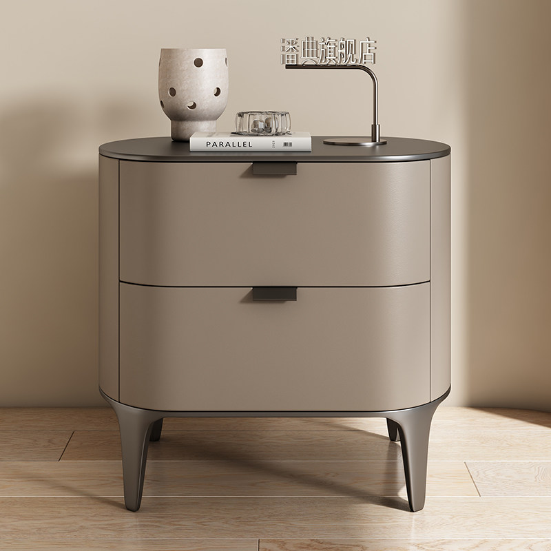 Luxury Nightstands Microfiber  - Solid Wood Nightstand 2 Drawers review and price