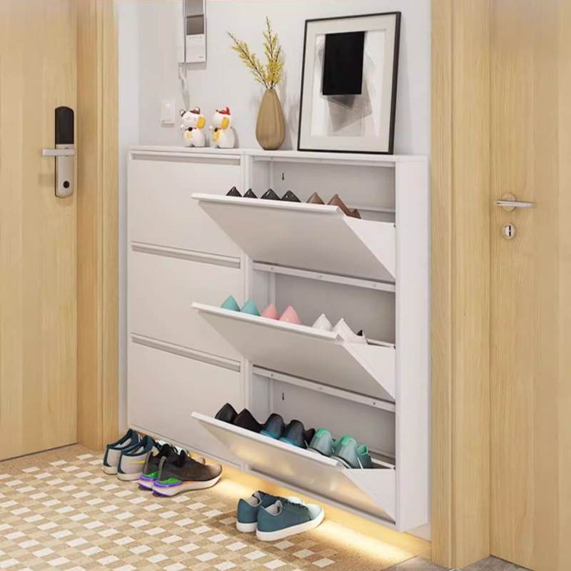 Modern Slim Shoe Cabinet, Larg - Shoe Rack Cabinet Narrow Entryway review and price