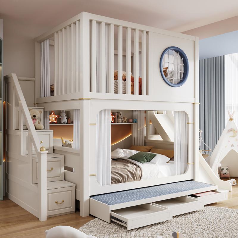 Kids' Bunk Beds with Slide and - Bunk Bed With Stairs And Slide review and price