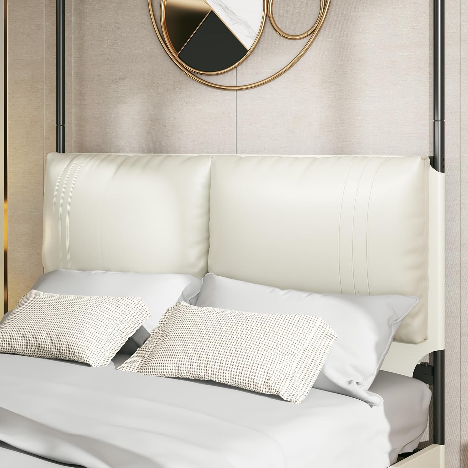 Queen Canopy Bed Frame Upholst - Canopy Bed Frame Metal Queen review and price