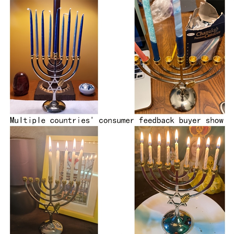 Hanukkah Menorah 9 Branch Cand - Tables review and price