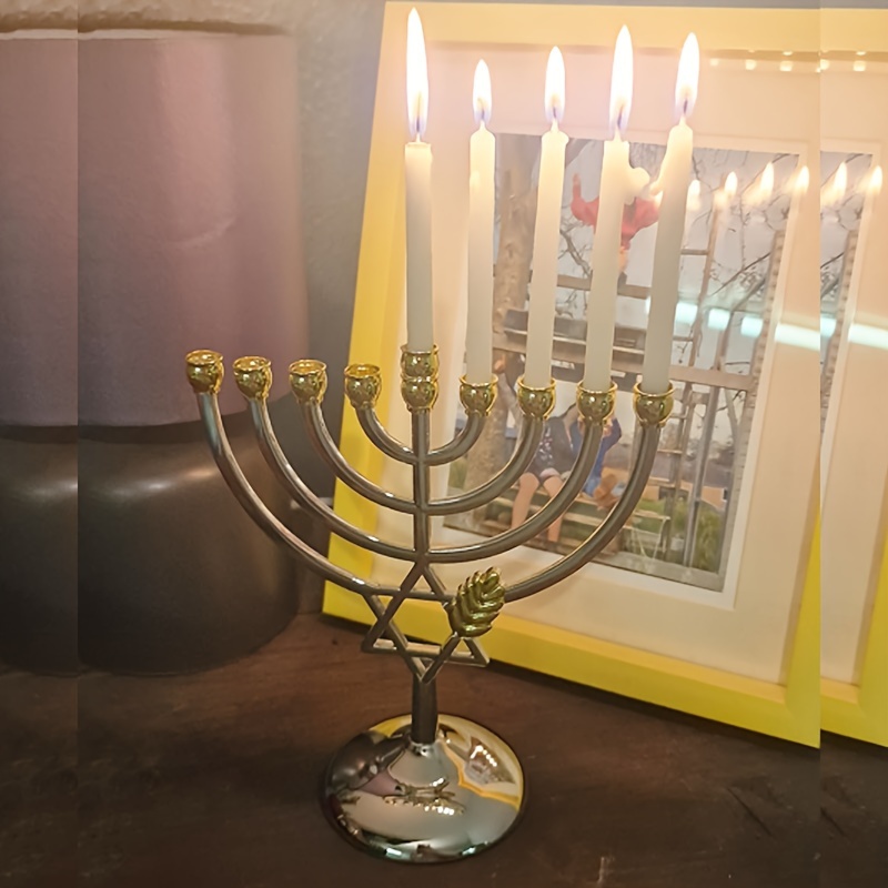 Hanukkah Menorah 9 Branch Cand - Tables review and price