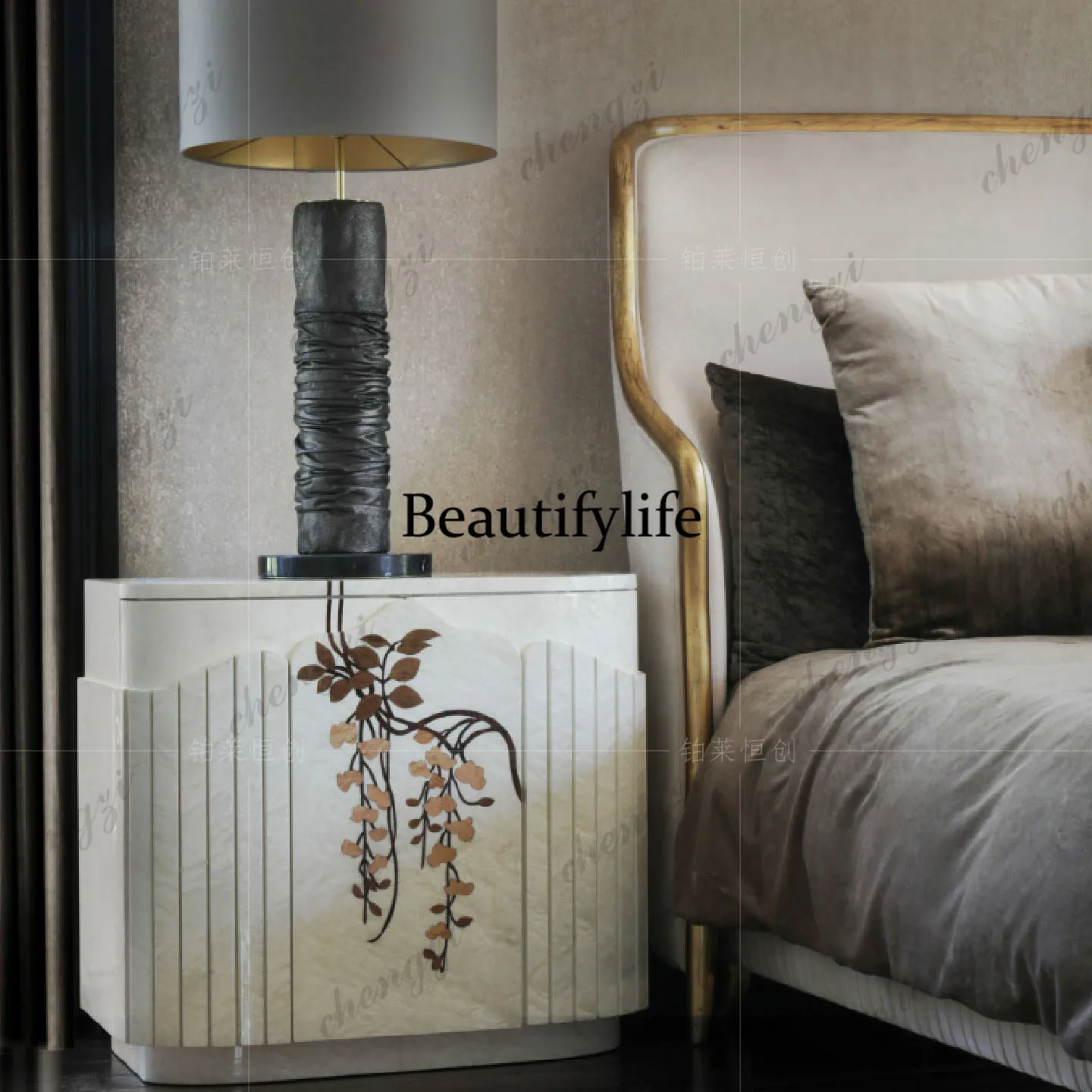 B567 Italian light luxury beds - Tables review and price