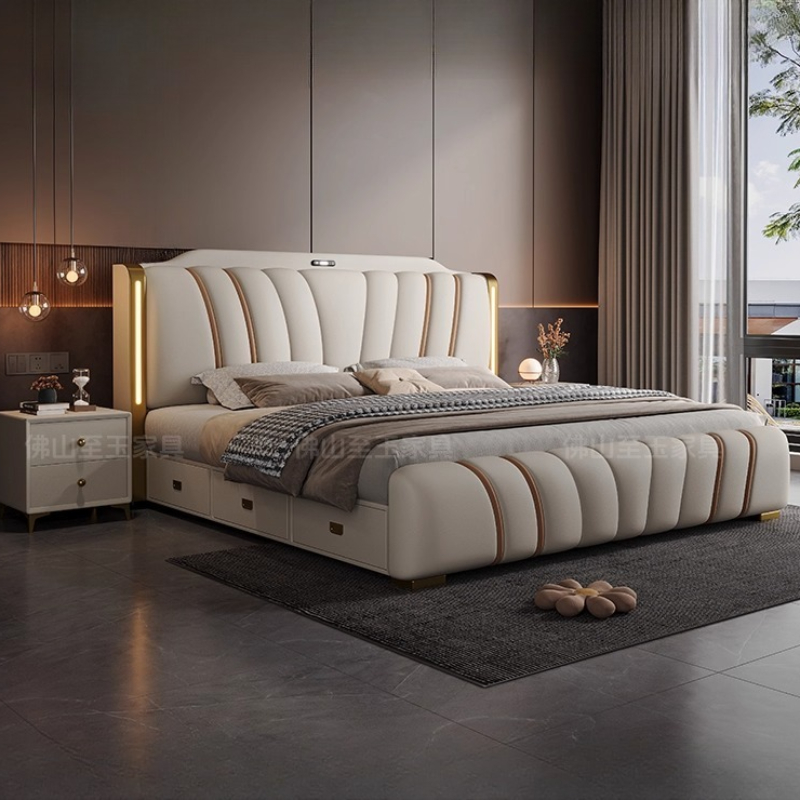 180x200CM with queen wooden be - King Size Bed Frame With Storage Drawers review and price