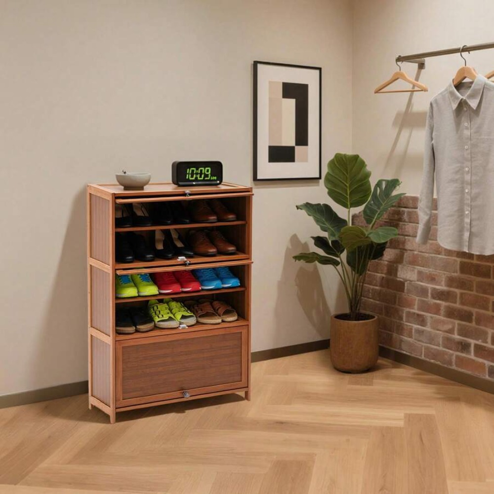7 Tier Shoe Rack Storage Cabin - Shoe Rack Cabinet Narrow Entryway review and price