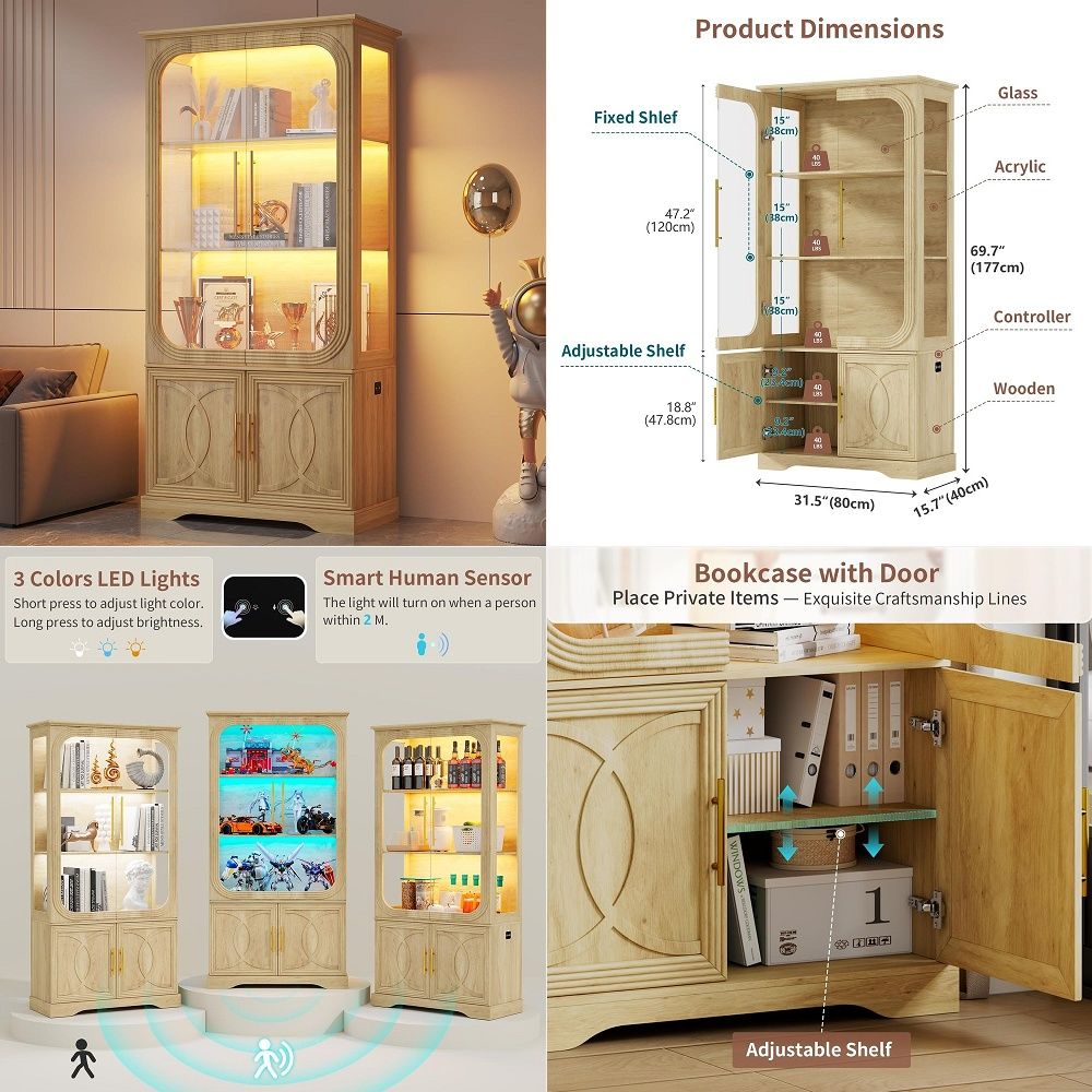 Display Cabinet with Glass Doo - Storage review and price