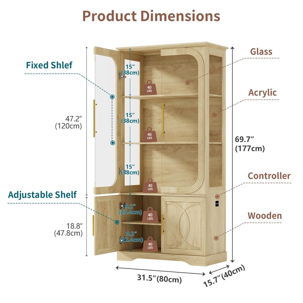 Display Cabinet with Glass Doo - Storage review and price