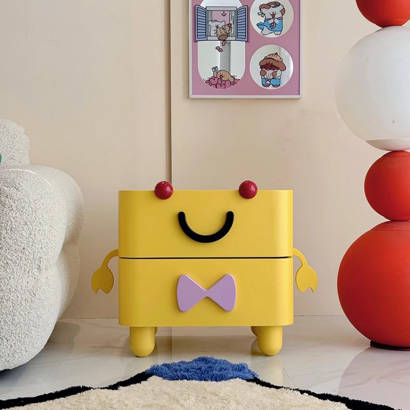 Cartoon Bedside Table,Home Fur - Solid Wood Nightstand 2 Drawers review and price