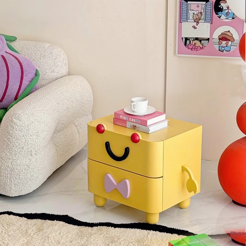 Cartoon Bedside Table,Home Fur - Solid Wood Nightstand 2 Drawers review and price