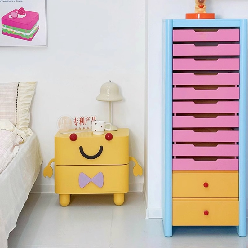 Cartoon Bedside Table,Home Fur - Solid Wood Nightstand 2 Drawers review and price