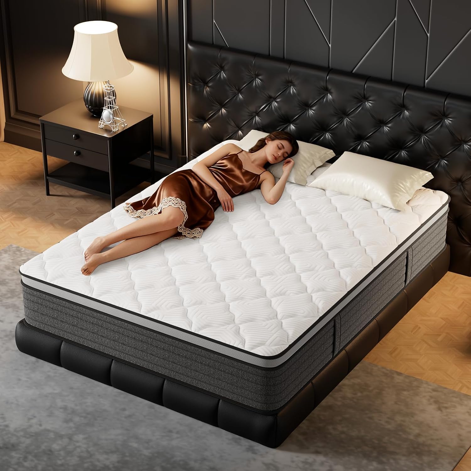 Queen Mattress 12 Inch Hybrid  - Memory Foam Mattress In A Box Queen review and price