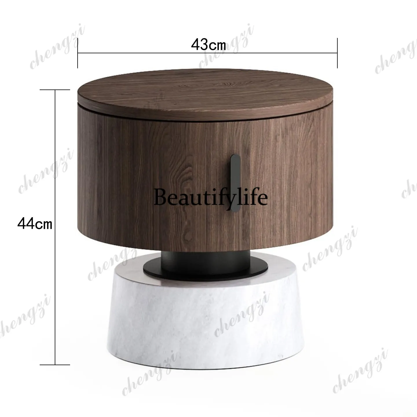 C178Round solid wood bedside t - Tables review and price