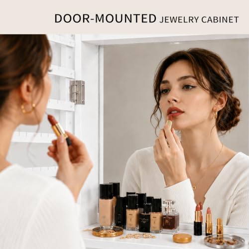 Lockable Jewelry Cabinet Organ - Full Length Mirror Jewelry Armoire review and price
