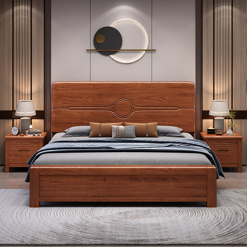 @￥Walnut Solid Wood Bed Simple - Gas Lift Storage Bed Hydraulic review and price