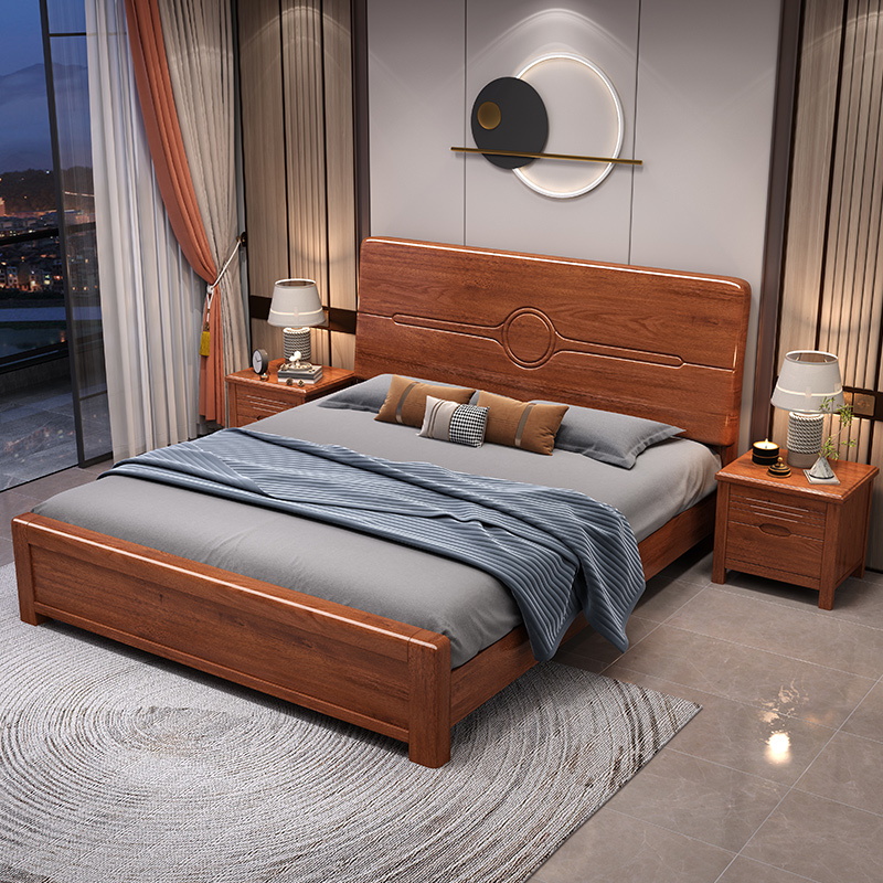 @￥Walnut Solid Wood Bed Simple - Gas Lift Storage Bed Hydraulic review and price