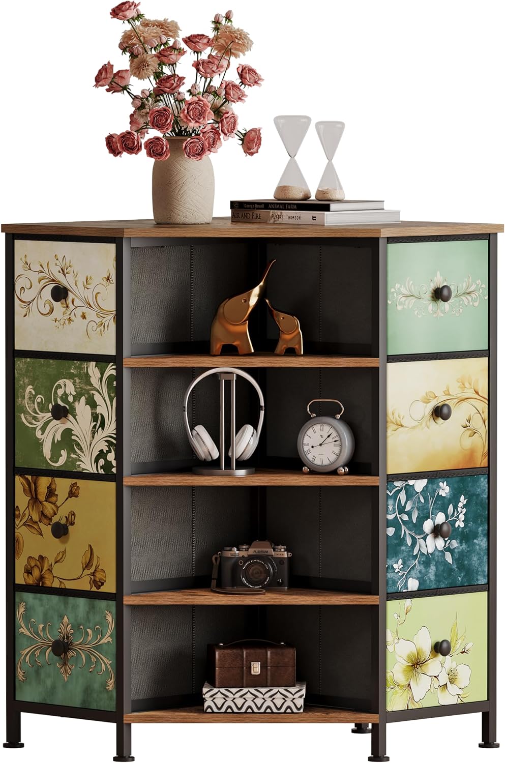 8 Drawer Corner Dresser With F - Bedroom Furniture review and price