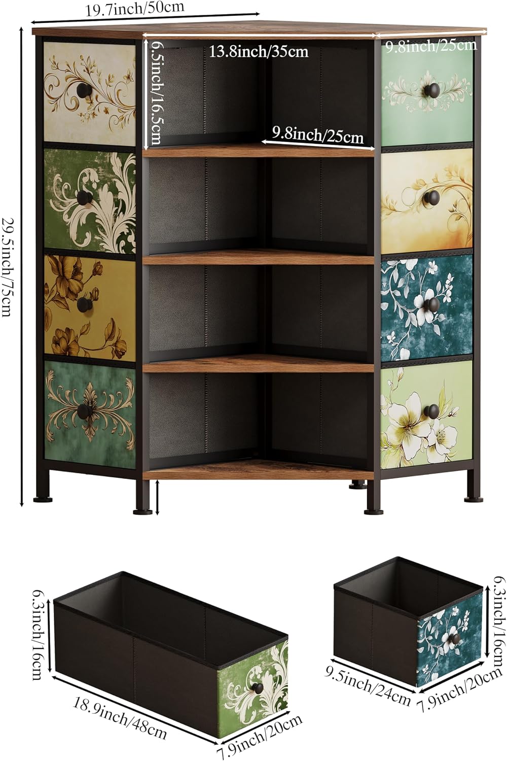 8 Drawer Corner Dresser With F - Bedroom Furniture review and price