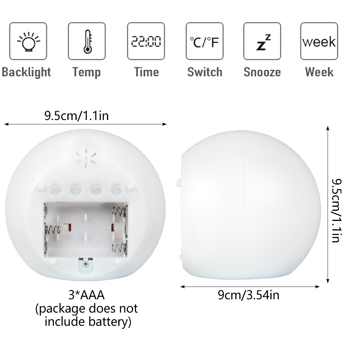 Kids Digital Alarm Clock LED M - Floating Nightstand With Led Light review and price