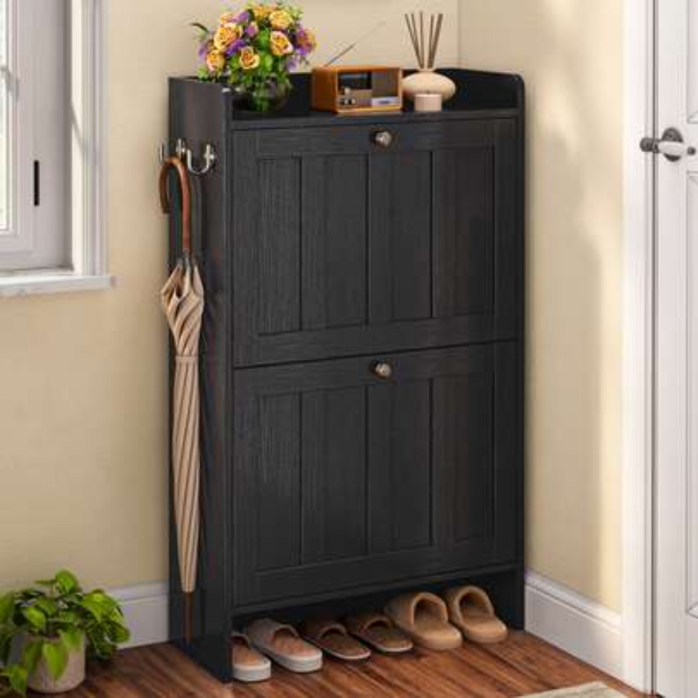 Shoe Cabinet With 2 Flip Drawe - Shoe Rack Cabinet Narrow Entryway review and price