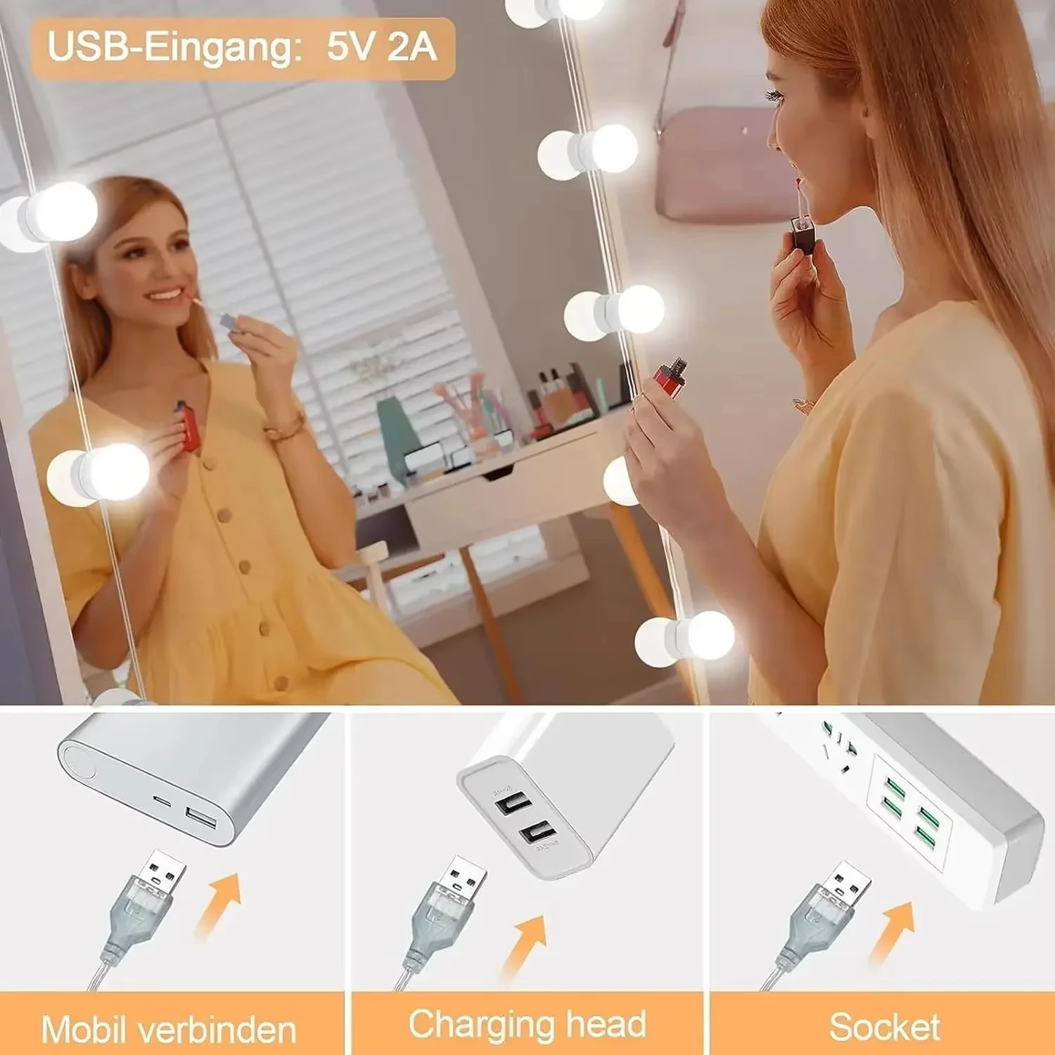 Hollywood Vanity Mirror Lights - Dressing Table Vanity With Lighted Mirror review and price