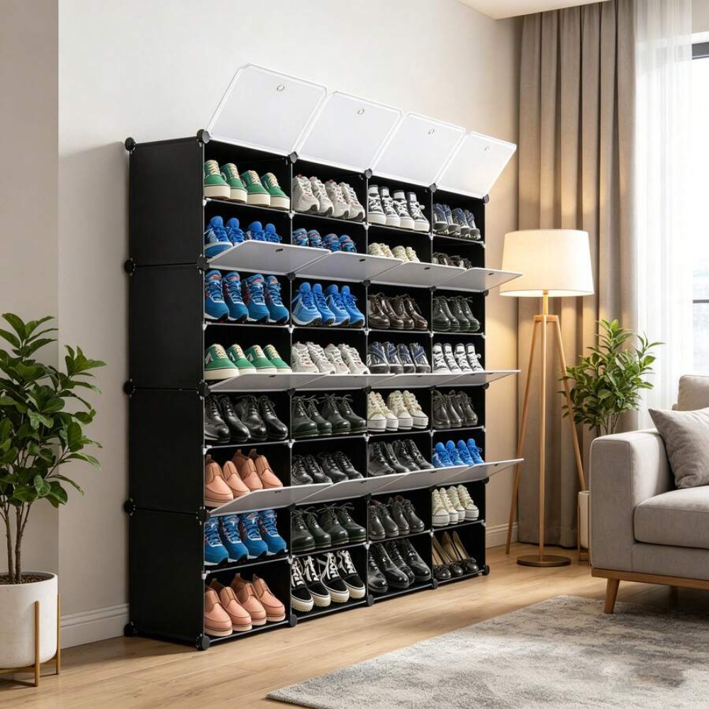 8 Tier Portable Shoe Rack Orga - Shoe Rack Cabinet Narrow Entryway review and price