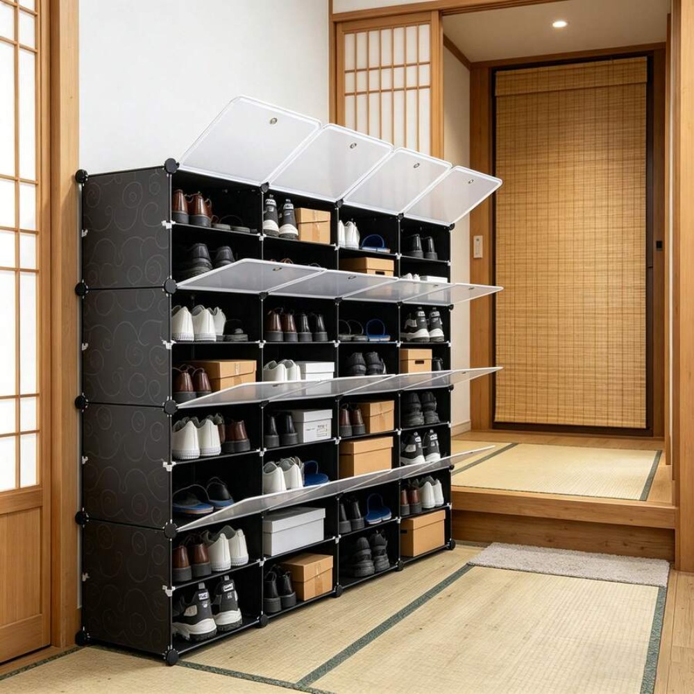 8 Tier Portable Shoe Rack Orga - Shoe Rack Cabinet Narrow Entryway review and price