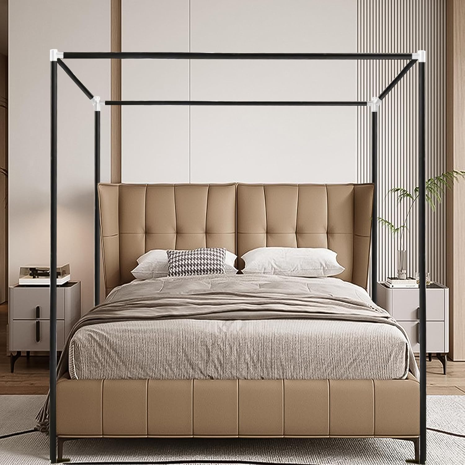 Stainless Steel Canopy Bed Fra - Canopy Bed Frame Metal Queen review and price
